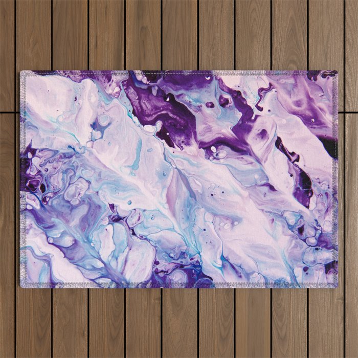 Abstract Marble Glam #1 #painting #wall #decor #art #society6 Outdoor Rug