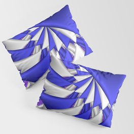 white, blue and violet Pillow Sham
