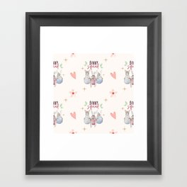 Bunny Easter Time Collection Framed Art Print