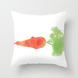 Disco Carrot Throw Pillow