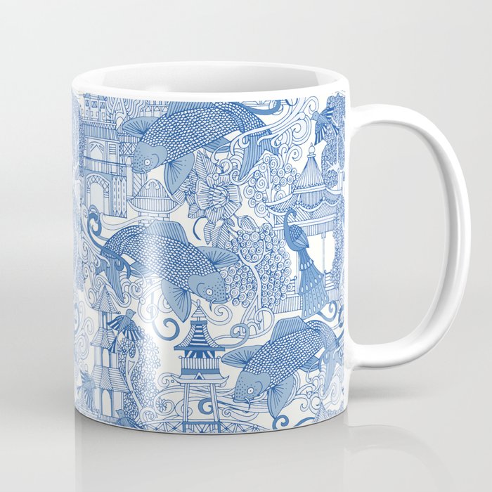Chinoiserie Toile Mug Blue