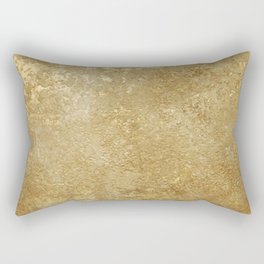 Gold Rush, Golden Shimmer Texture, Exotic Metallic Shine Graphic Design Rectangular Pillow