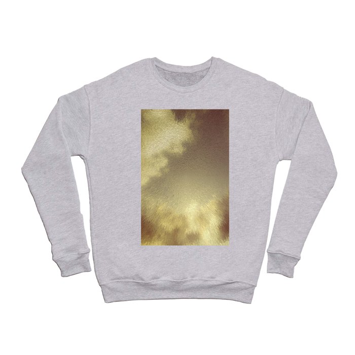 Golden pastel summer sunset cloudy sky 3D eaxtrude abstract digital abstract pixel art Crewneck Sweatshirt