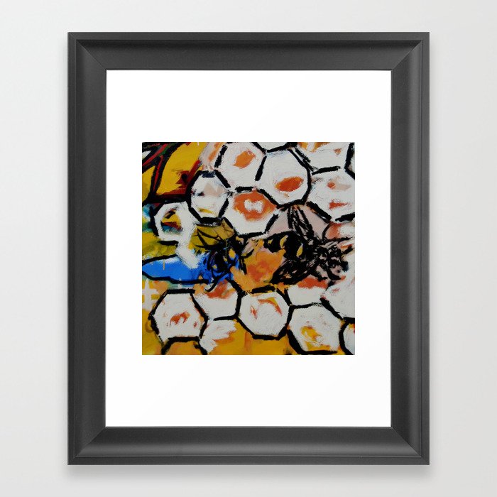 Bee Detail from "Take Me to a Higher Place" Framed Art Print