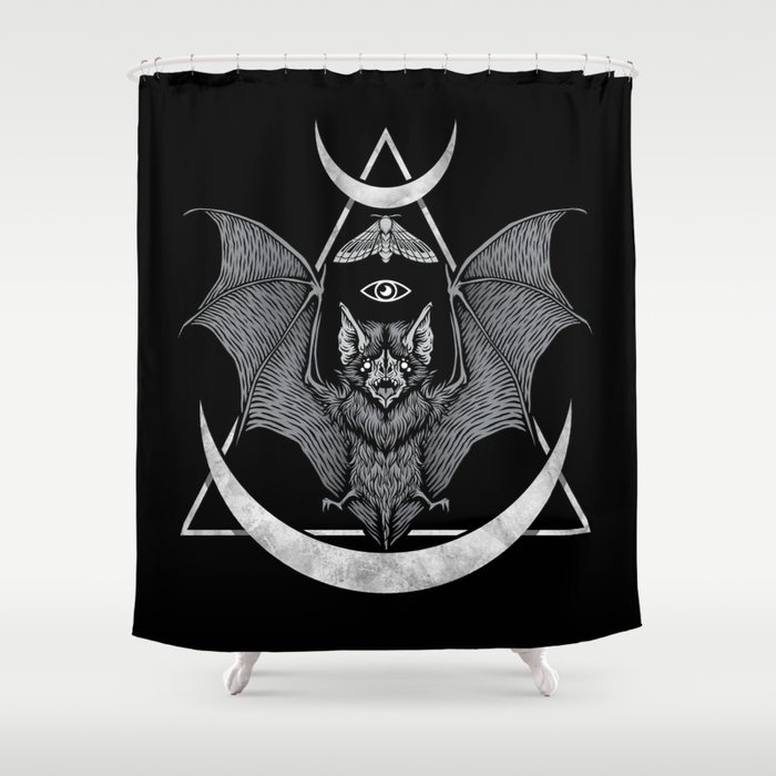Occult Bat Shower Curtain