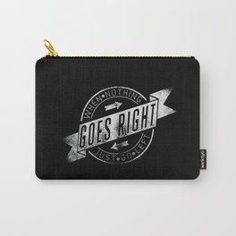 Vintage Design When Nothing Goes Right Carry-All Pouch