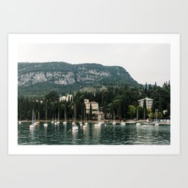 Boats at Lake Garda | Travel photography Italy, Lago di Garda | Fine art photo print | Art Print