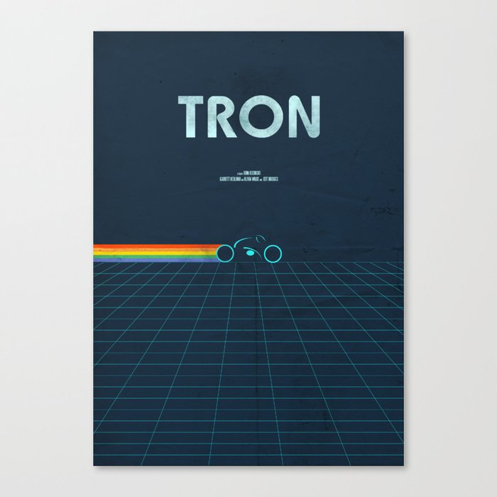 A MOVIE POSTER A DAY: TRON Canvas Print