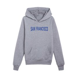 San Francisco - Blue Kids Pullover Hoodie