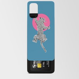 Big Cat Plays Ball | Blue Pink Android Card Case