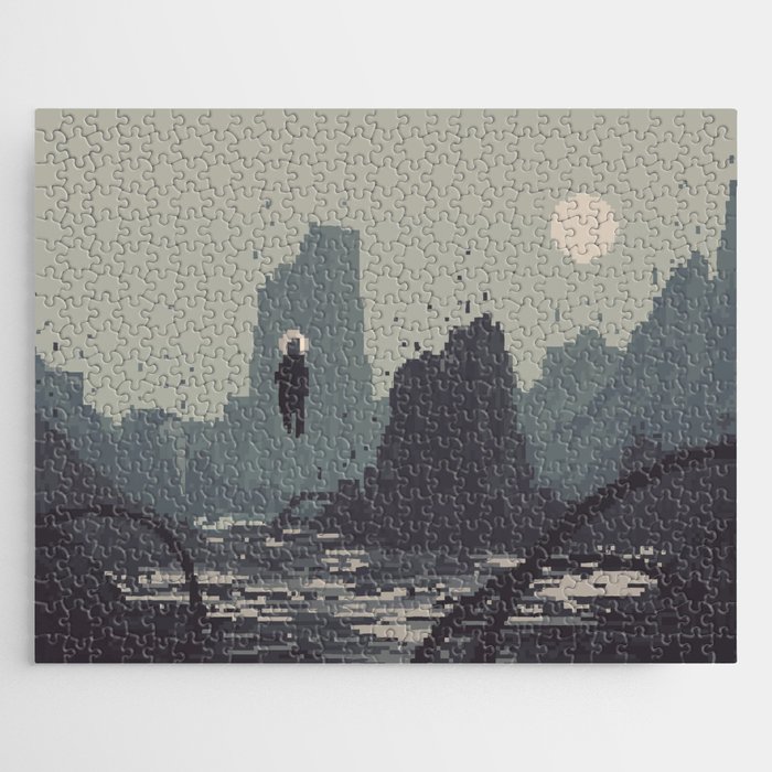 Pixel Art Landscape 001 Jigsaw Puzzle