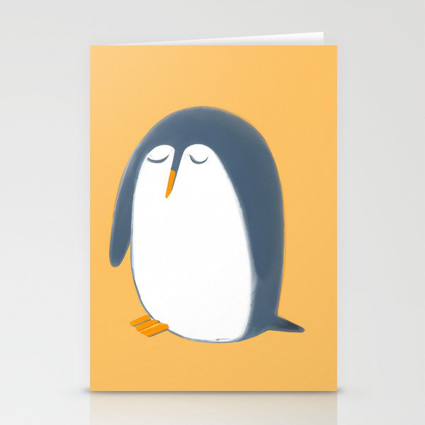 a tired penguin Stationery Cards