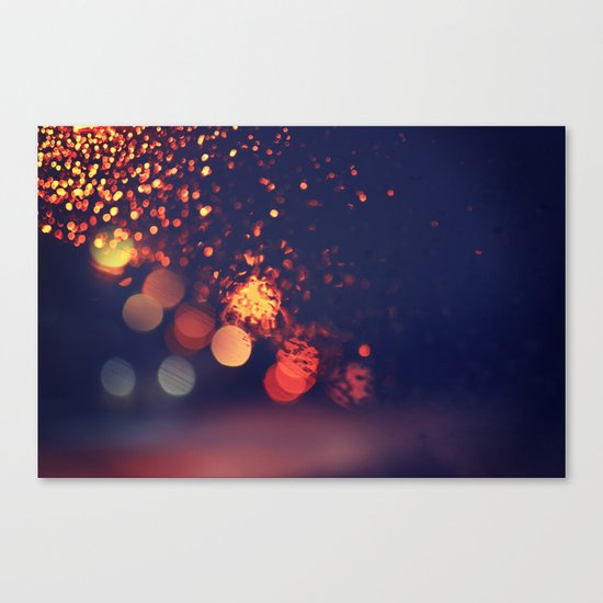 Driving In The Rain Canvas Print
