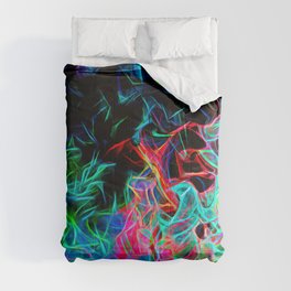 Dive Into The Neon Colors Comforter