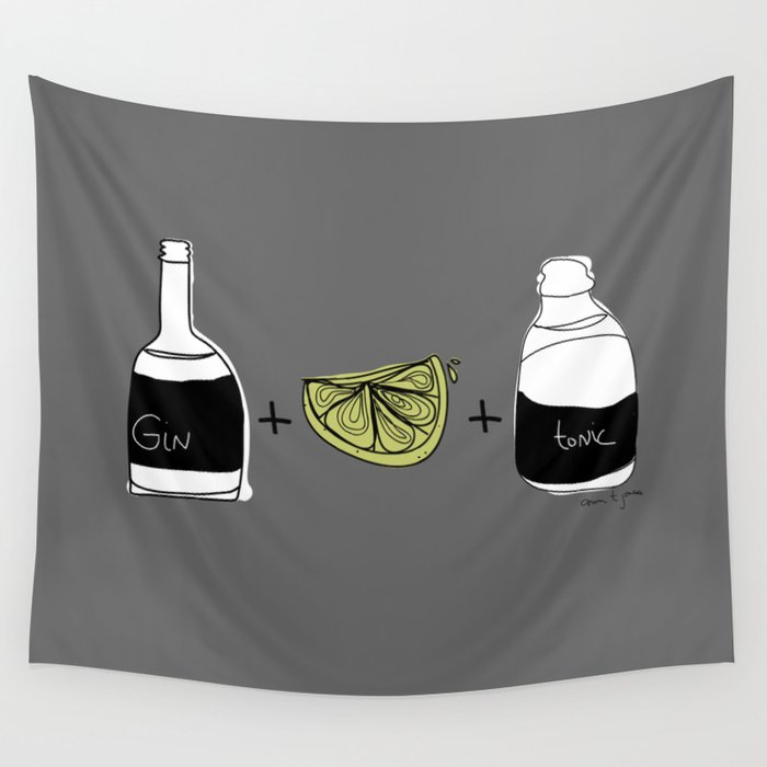 Gin and Tonic Wall Tapestry