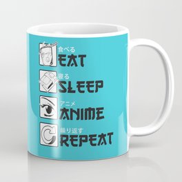 Eat Sleep Anime Coffee Mug