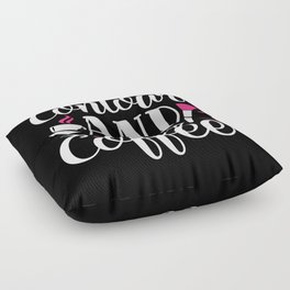 Contour And Coffee Pretty Beauty Quote Floor Pillow