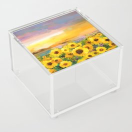 Sunflower art Acrylic Box