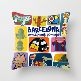 Barcelona Throw Pillow