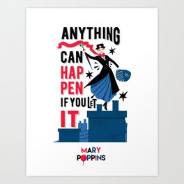 Mary Poppins Quote 2 Art Print