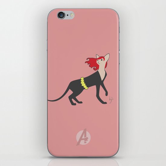 BlackCat Widow iPhone & iPod Skin