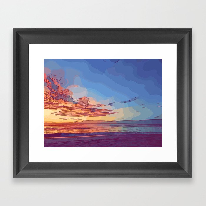 Sunset Framed Art Print