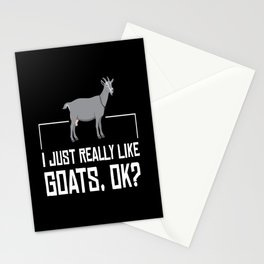 Goat Just Really Like Goats Goats Stationery Card