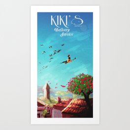 Kiki's Delivery service Art Print