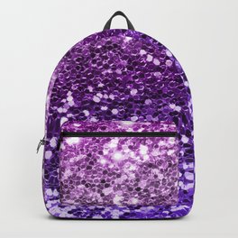 Mermaid Glitters Sparkling Purple Cute Girly Texture Backpack