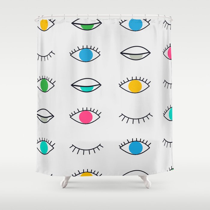 EYE COLOR Shower Curtain