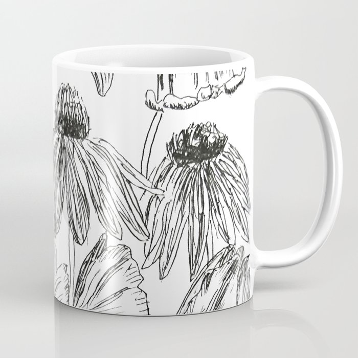 flower party black and white Coffee Mug