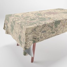 Map of Paris - 1832 version Tablecloth