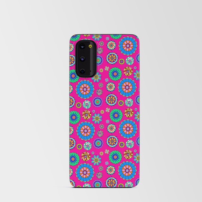 Psychedelic Floral Power Pattern Android Card Case