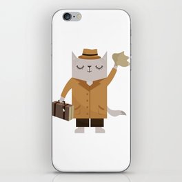 The Traveler Cat iPhone Skin