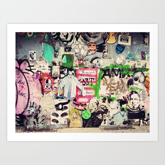 Berlin Street Art Wall Art Print