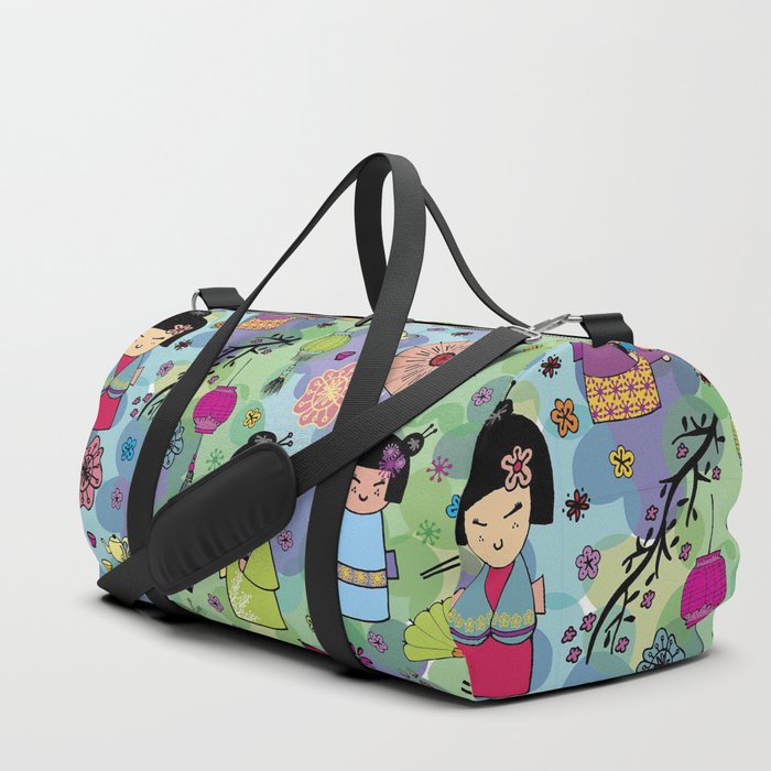 Japanese girls Duffle Bag by marielatresoldi Society6