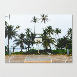 Basketball on Isla Bastimento, Bocas del Toro, Panama Canvas Print
