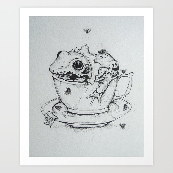Green Tea Art Print