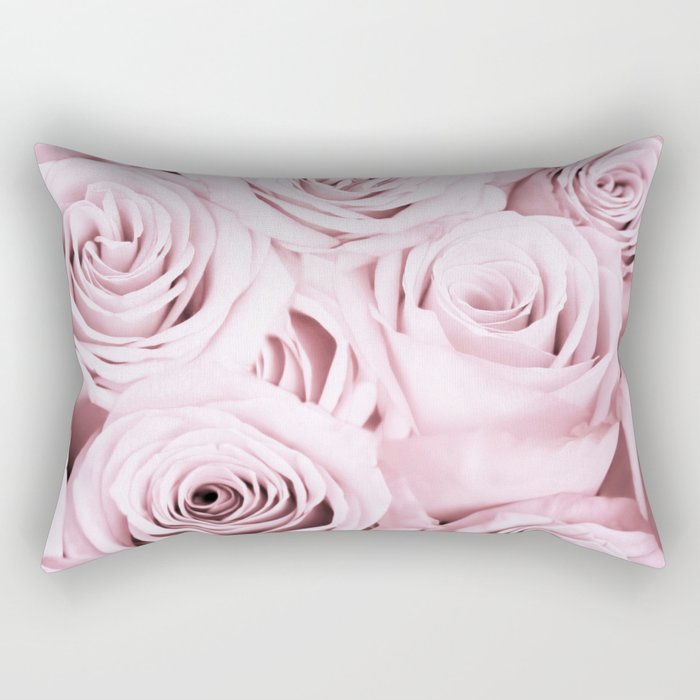 Pink Roses Flowers -Rose and flower pattern Rectangular Pillow