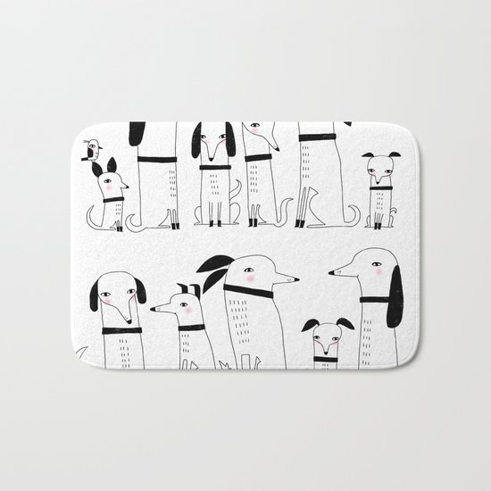 ELEVEN DOGS ONE BIRD Bath Mat