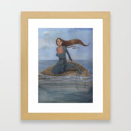 Palestinian Mermaid Framed Art Print