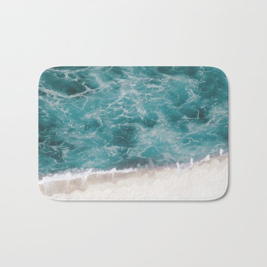Ocean waves Bath Mat