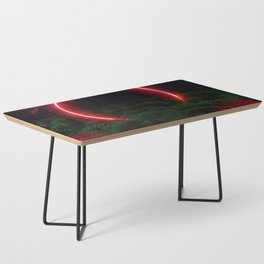Neon landscape: Red Circle & tropic Coffee Table