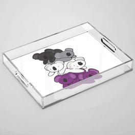 Asexual Flag Pride Lgbtq Koala Cute Animals Acrylic Tray