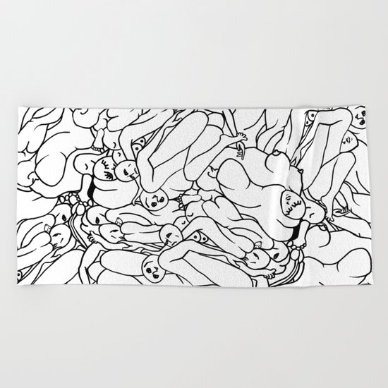 Fifty shades of Love (Light) Beach Towel