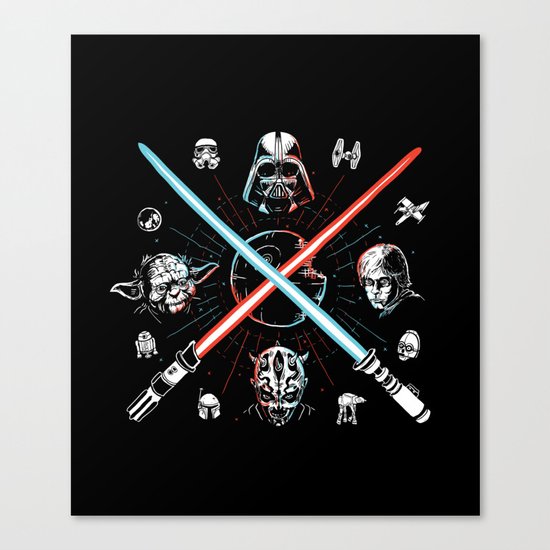Choose a side, you must Canvas Print
