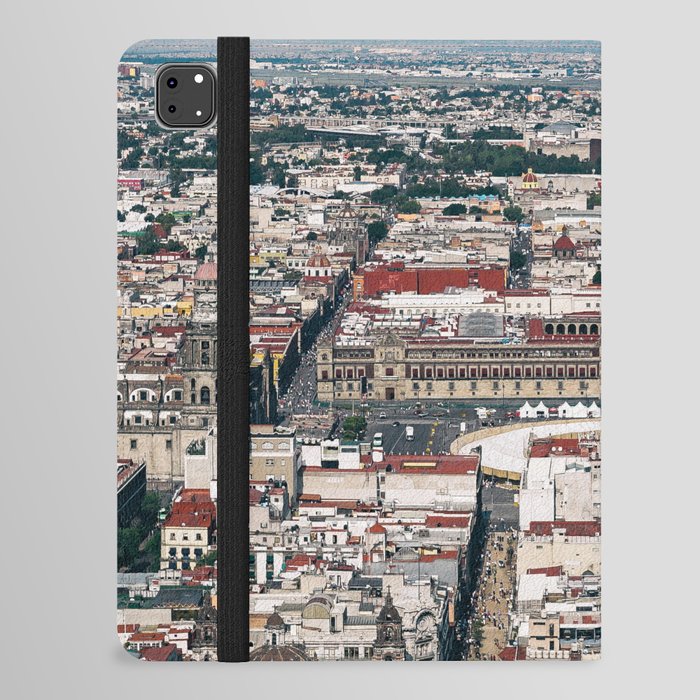 Mexico Photography - Mexico City Seen From Above iPad Folio Case