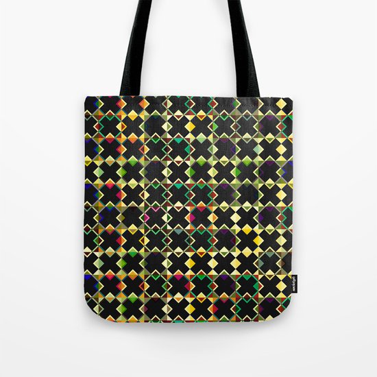 Abstract pattern made of black crosses Tote Bag