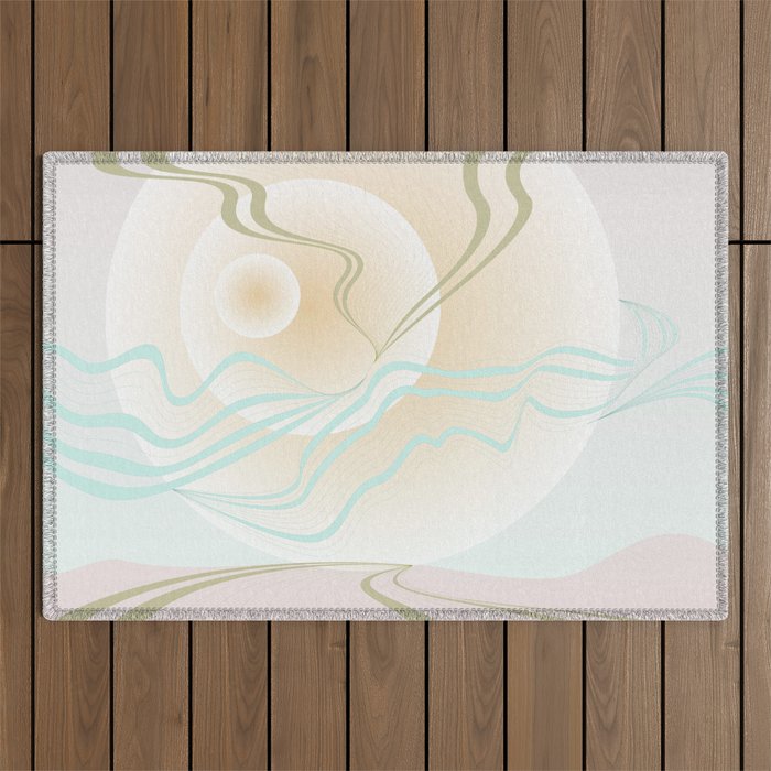 Morning mist Outdoor Rug