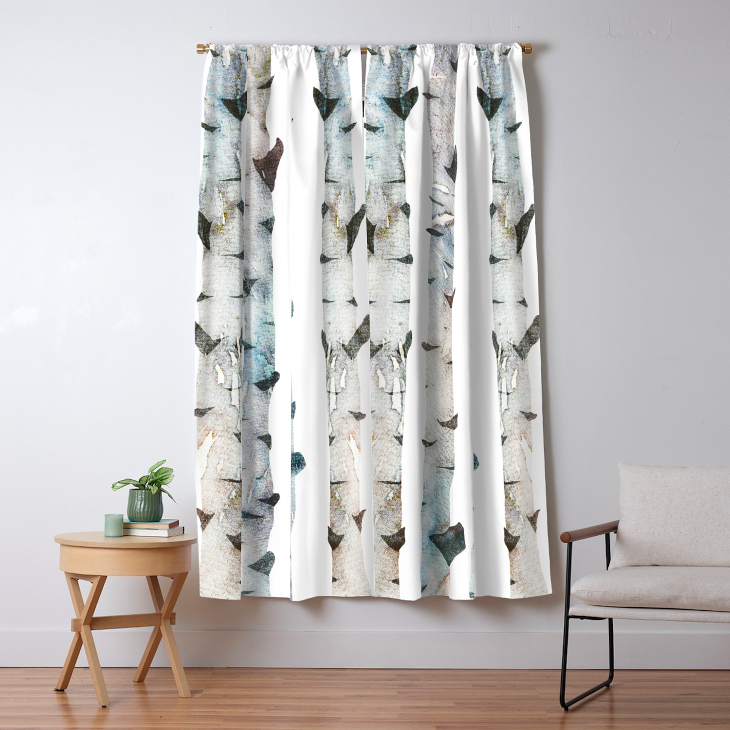 Birch Tree Forest Blackout Curtain By Rodrigomffonseca Society6